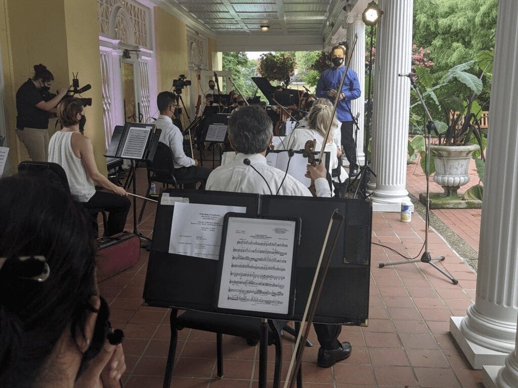 Wheeling Symphony Orchestra performing. 2