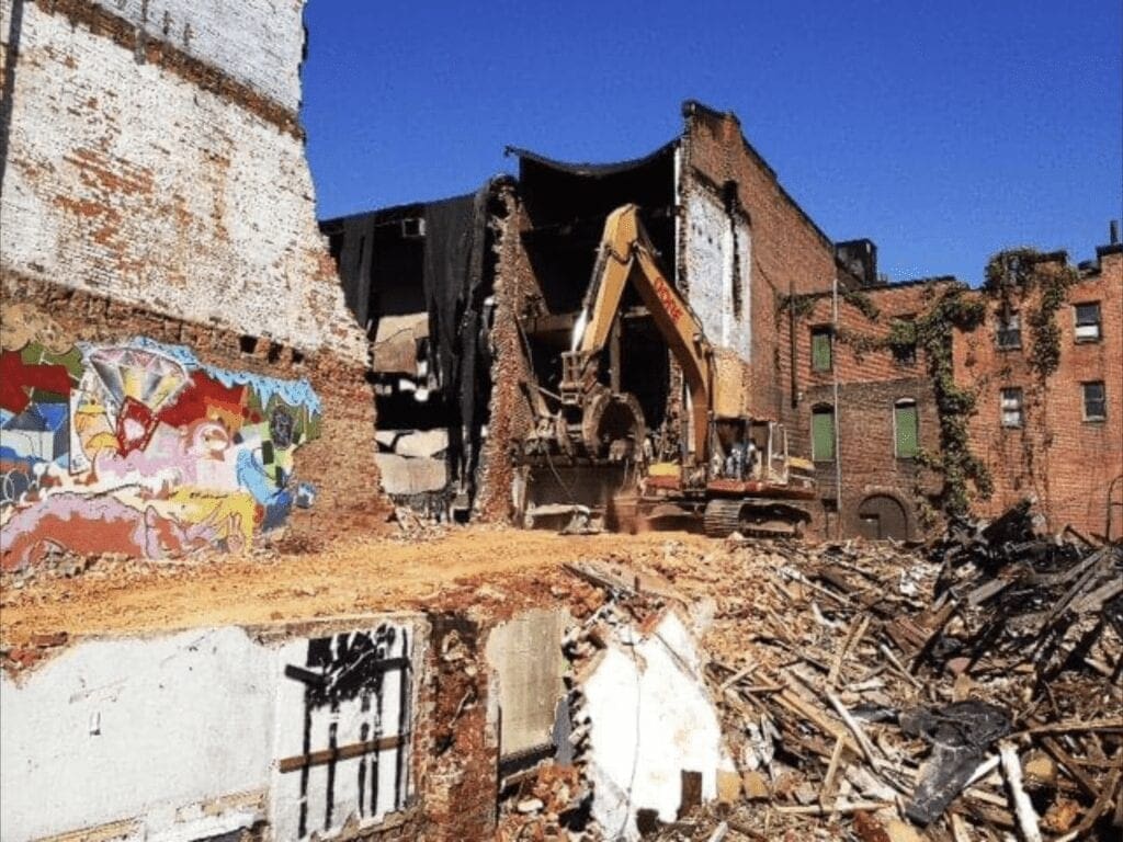 Buildings being razed for development in Wheeling, WV