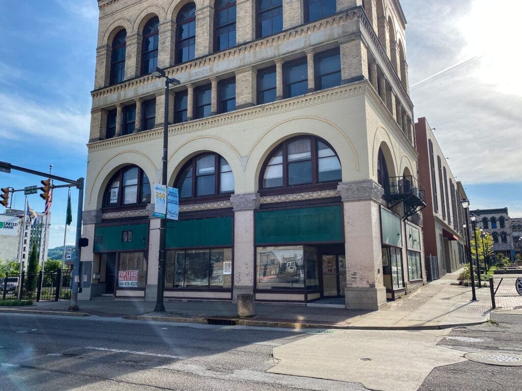 An empty storefront.