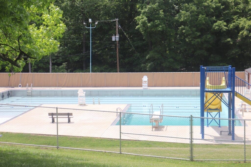 The pool is pictured