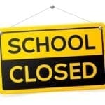 School Closed Sign