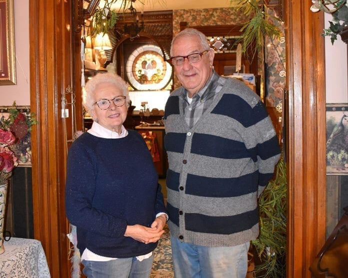 Two people posing for a photo.