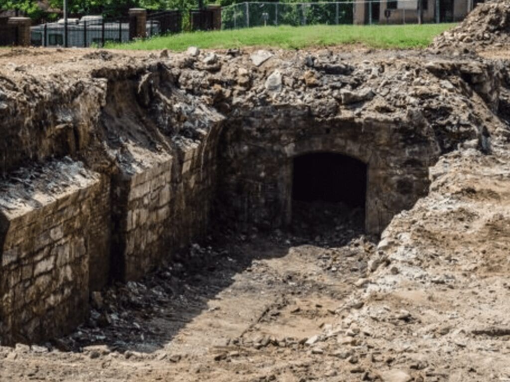 A photo of an odl storage vault.