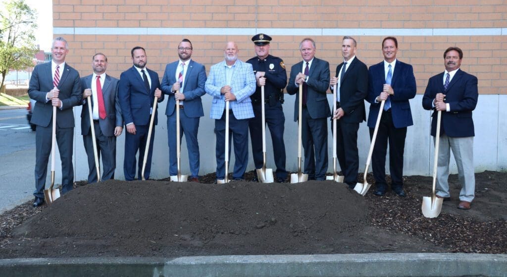 A group of men posing.