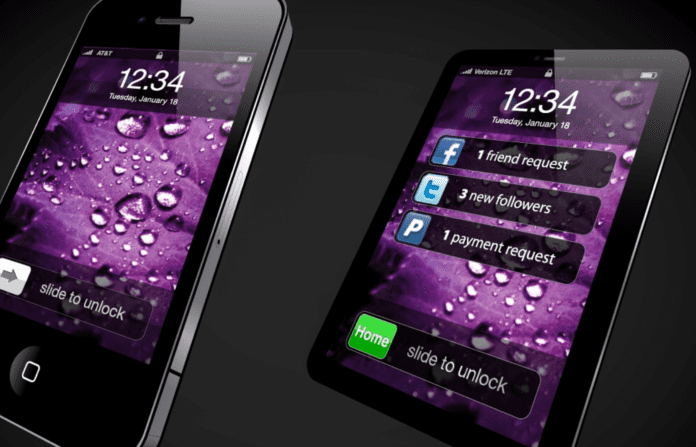 An image of two cell phones.