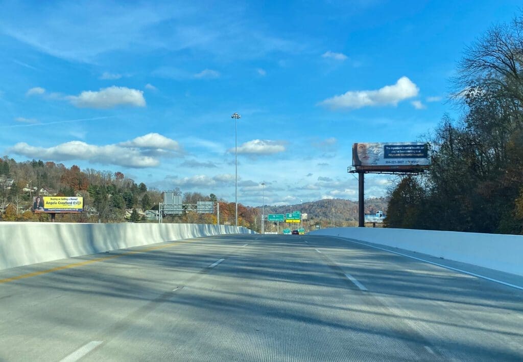 A bridge with no traffic on it.