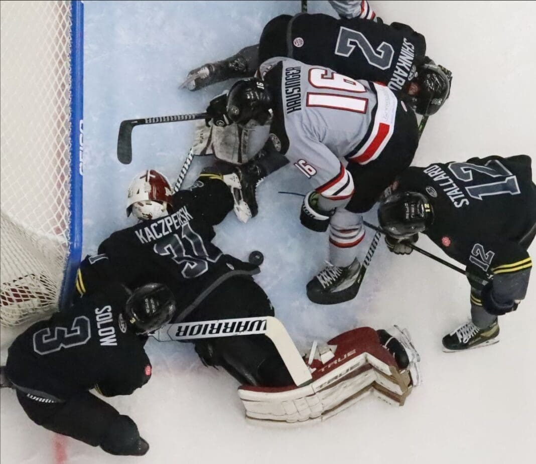 A bird's eye view of hockey.