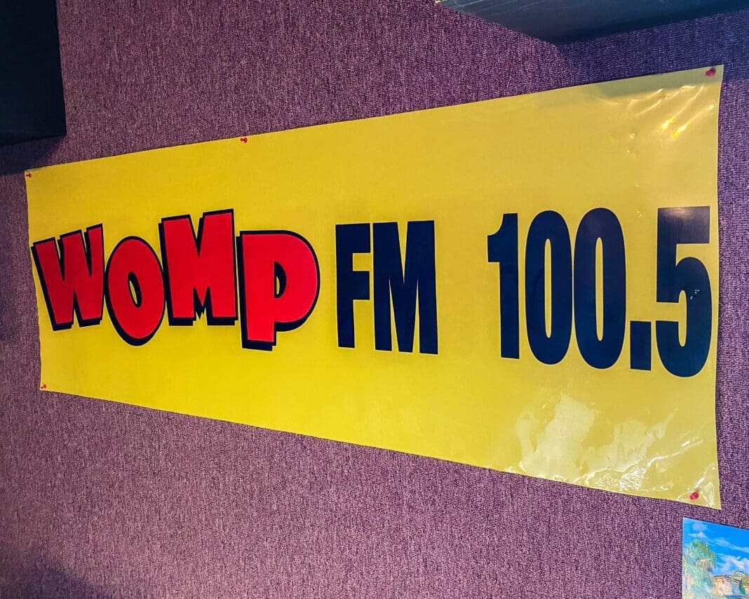 A banner for a radio station.