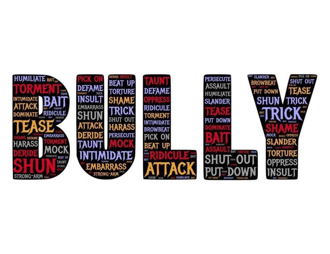 A graphic of the word Bully.