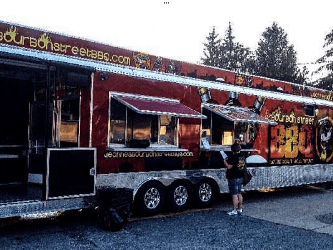 A photo of a large food truck.