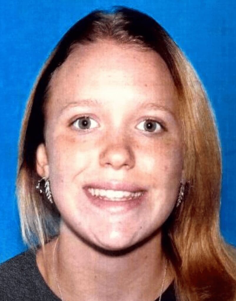 A photo of a wanted female.