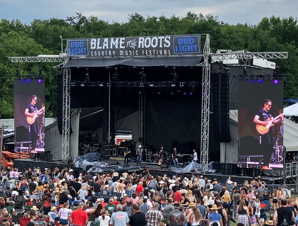 A stage at a festival.