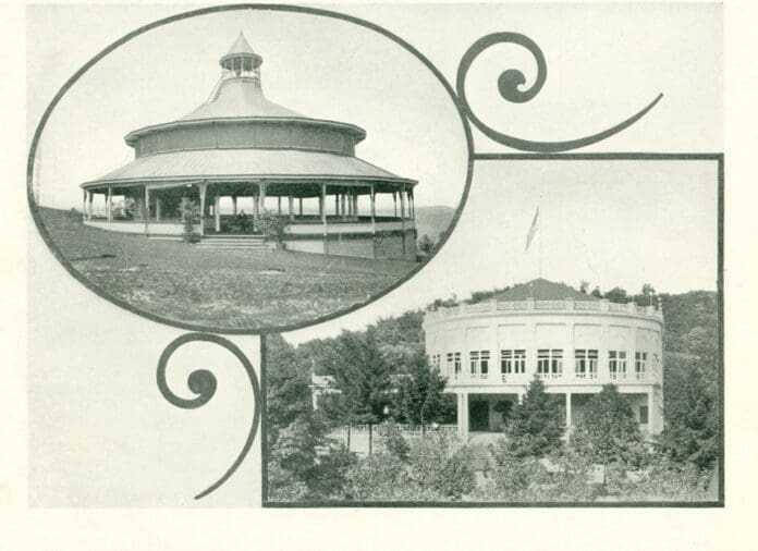 Photos of a pair of buildings.