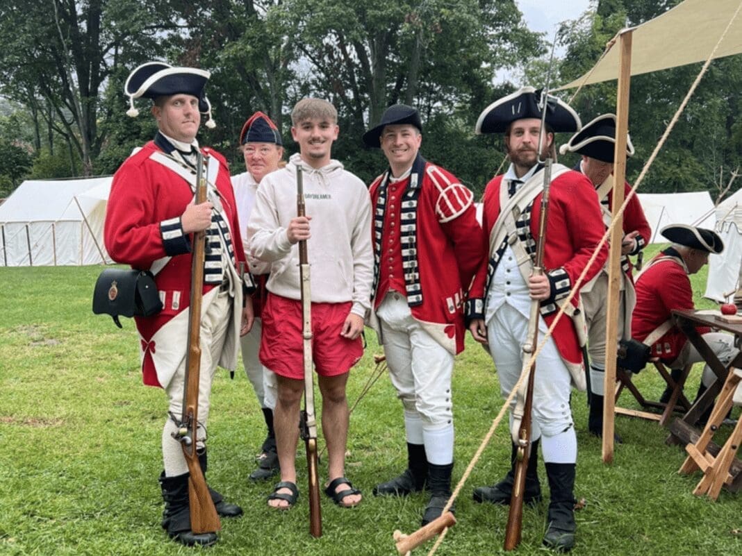 A group of people at an event.