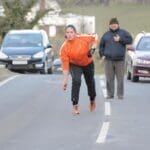 Irish road bowling