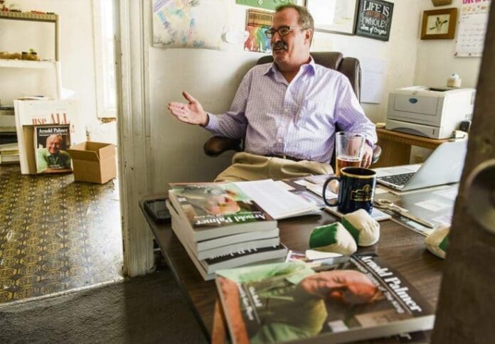 A man with a mustache.