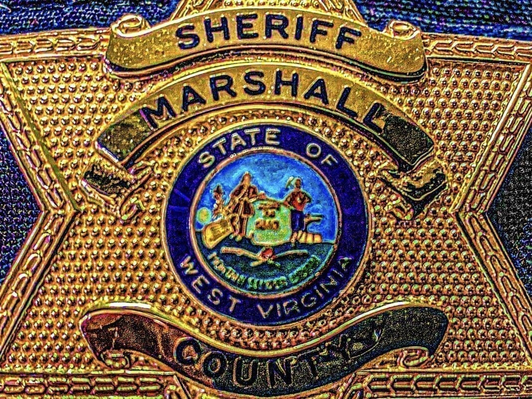 A badge for a sheriff's office.