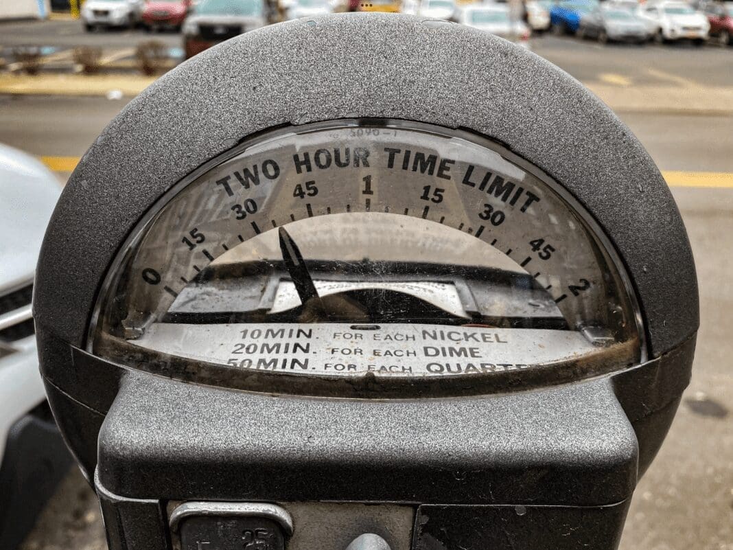 A parking meter.