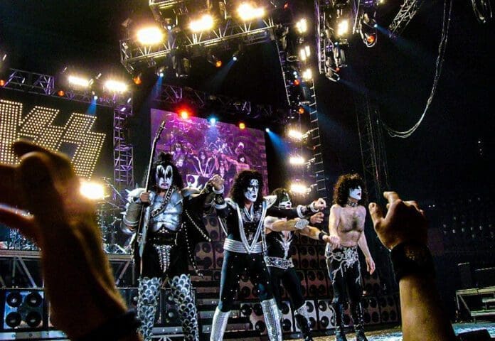 A band wearing costumes.