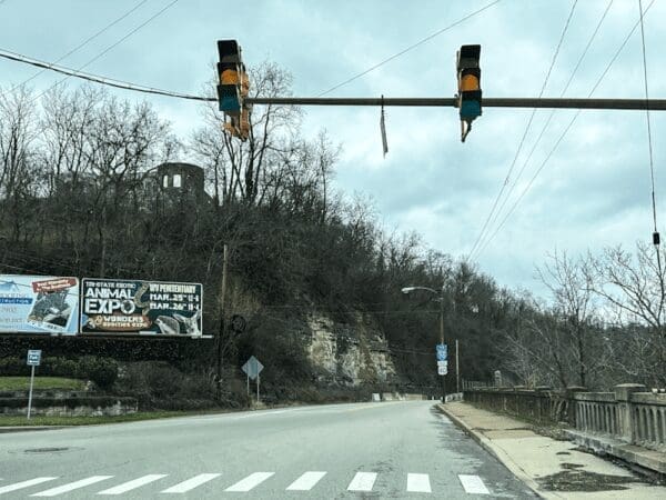 A set of street lights.