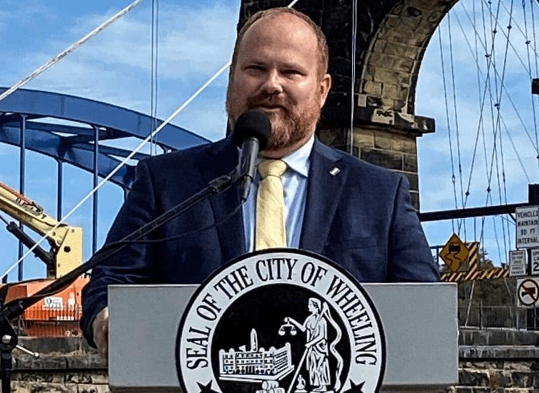 A person at a podium.