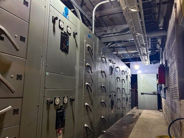 An electrical room.