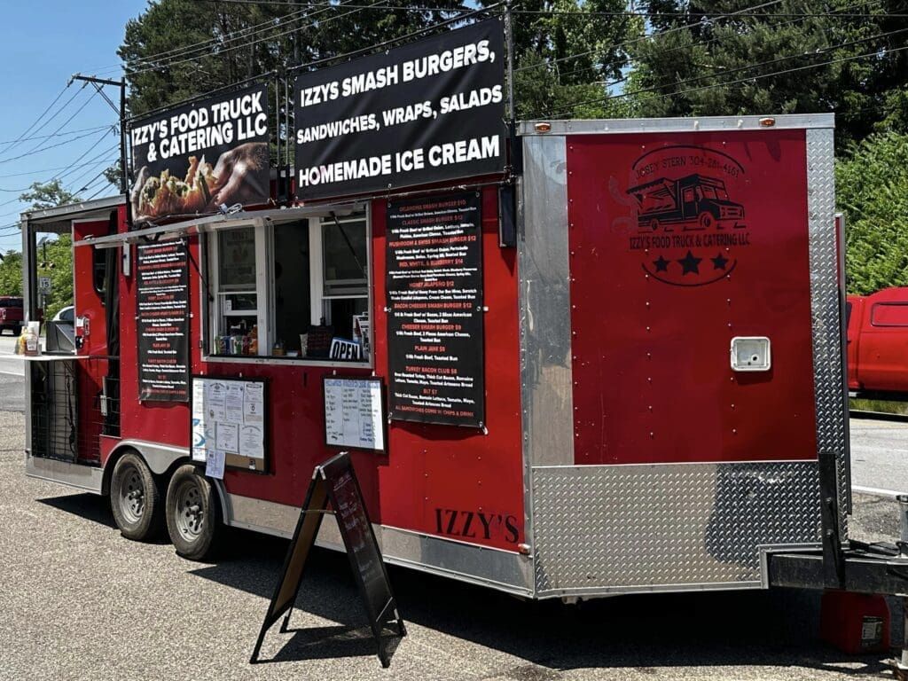 A food truck.