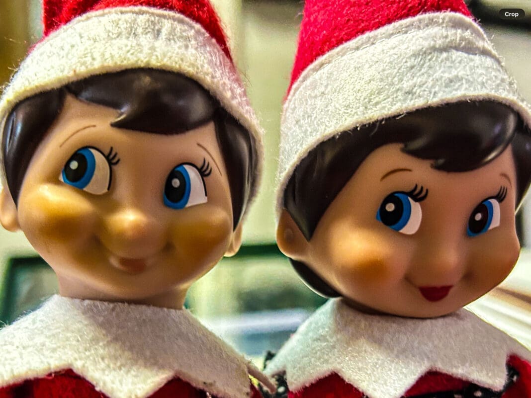 Two toy elves.