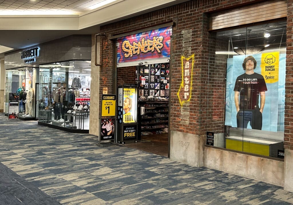 A store with brick.