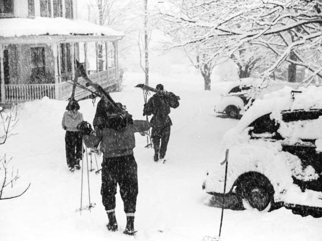 Kids in the snow.