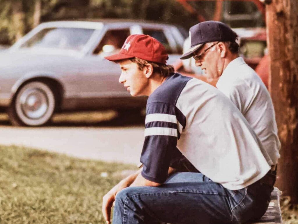 A young watching a game.