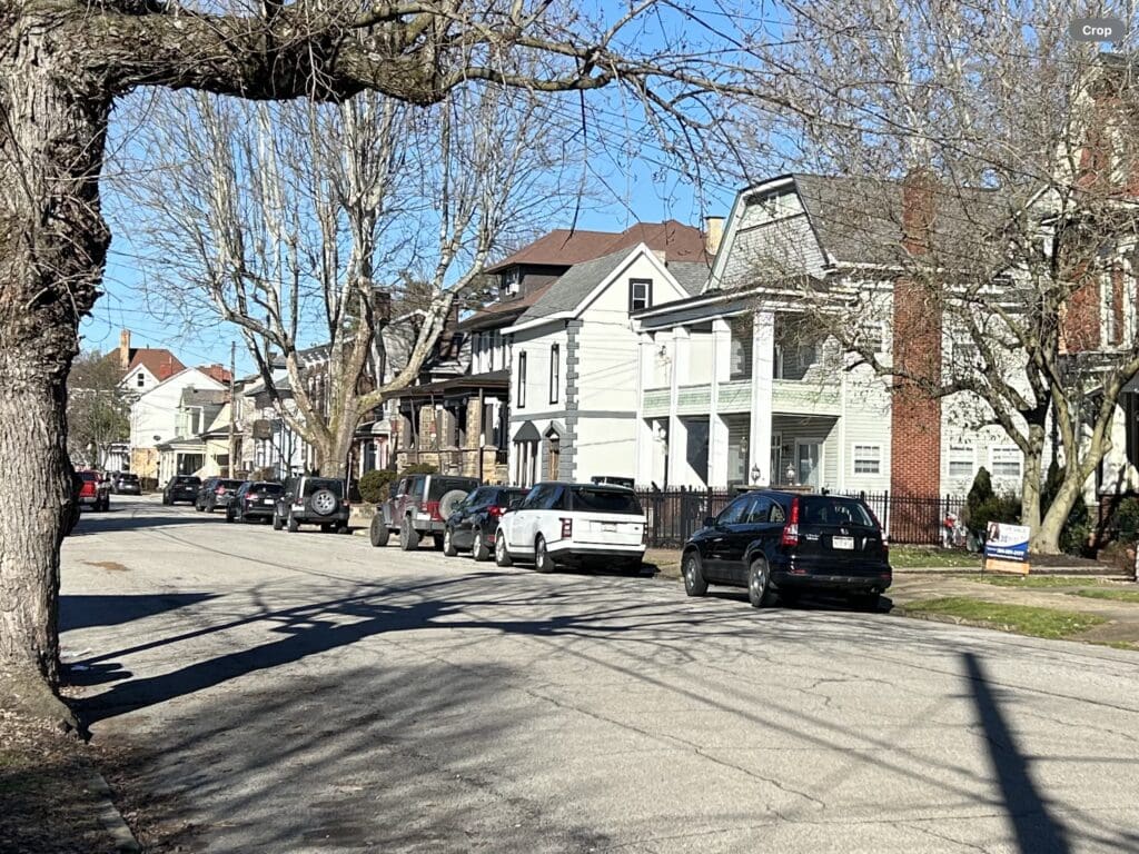 A row of houses.