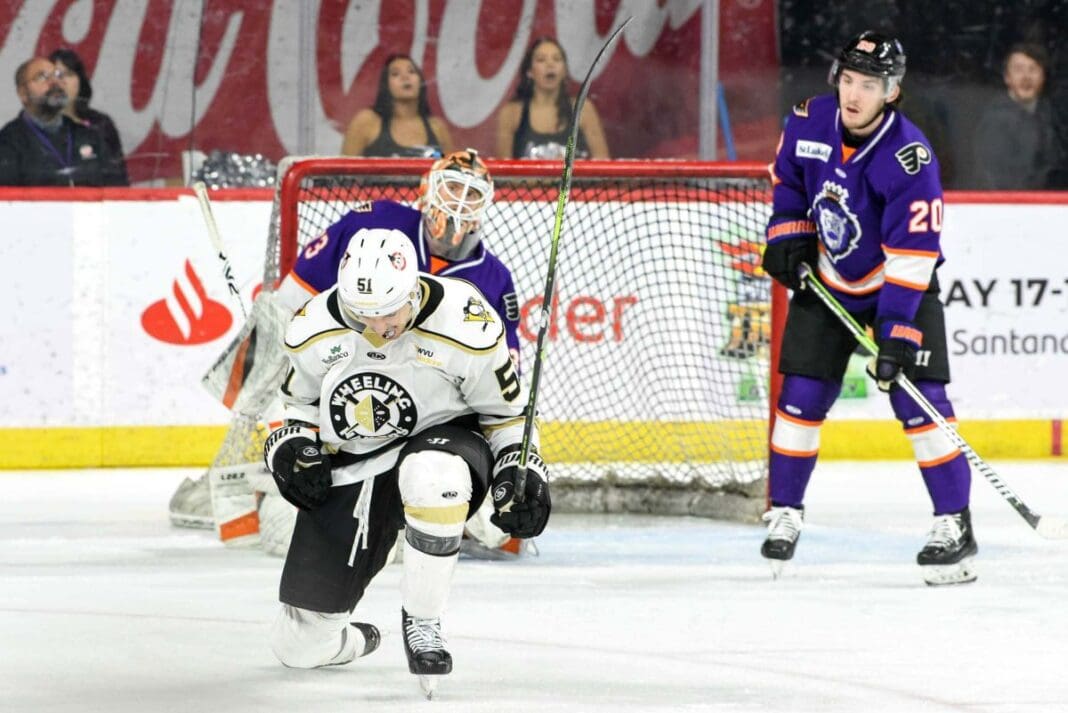 A hockey game.