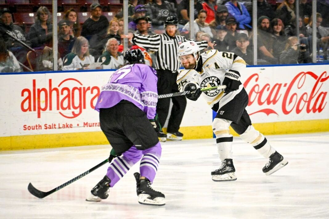 A hockey game.