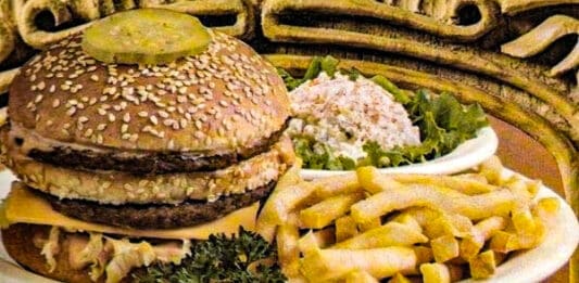 It's a platter of food.