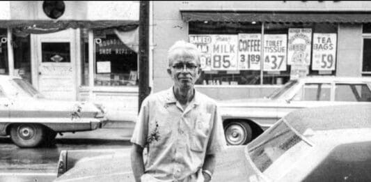 A man posing.