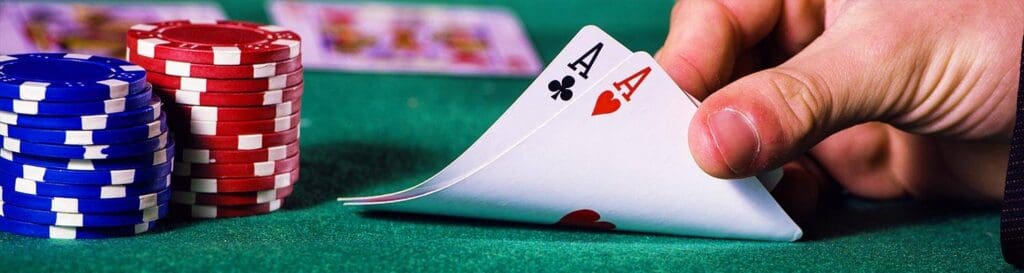 A poker hand.