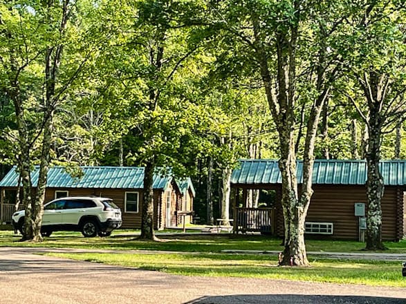 A group of cabins.