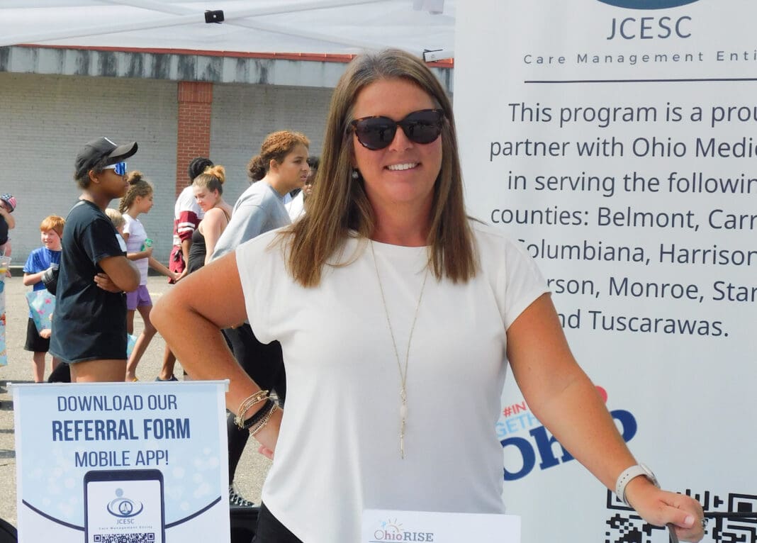 A lady at an event.