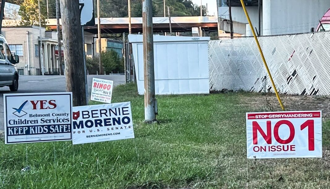 A few political signs.