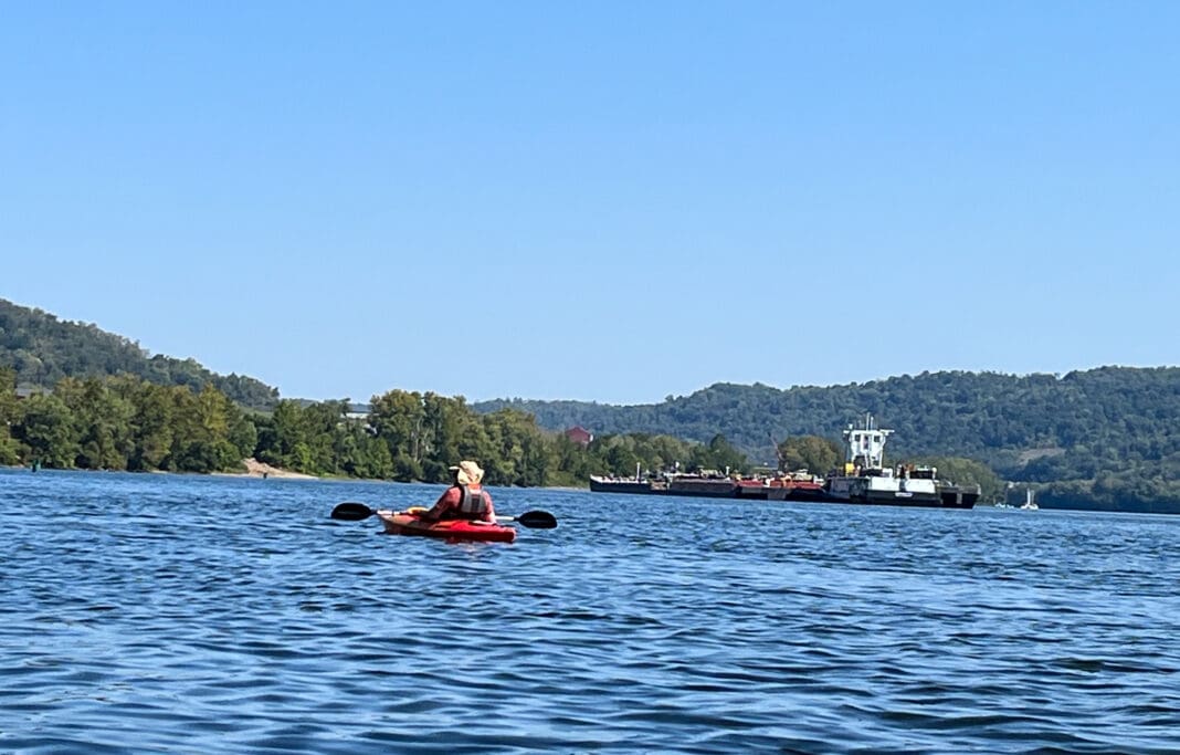 A kayaker.