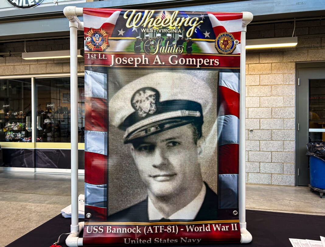 A military banner.