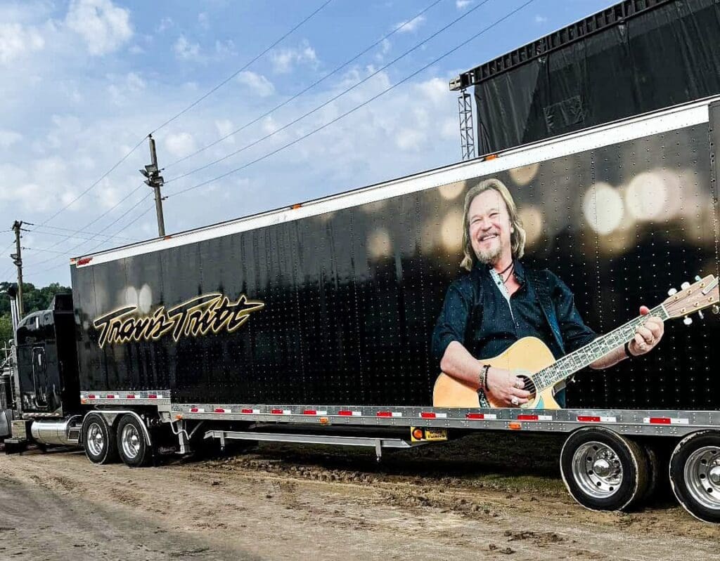 A truck's trailers.