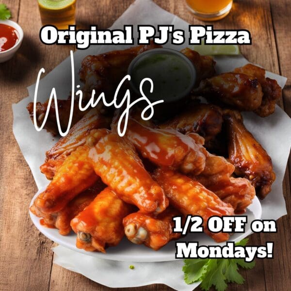 Wings Ad Original PJ's Pizza Ad