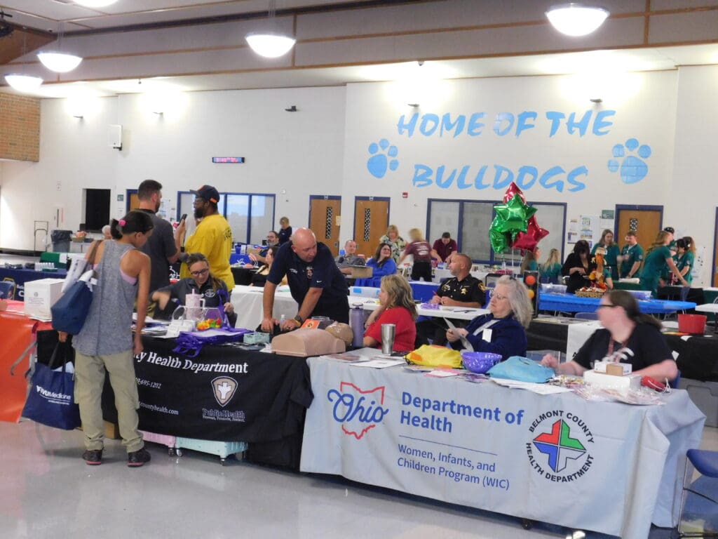 There are people talking.