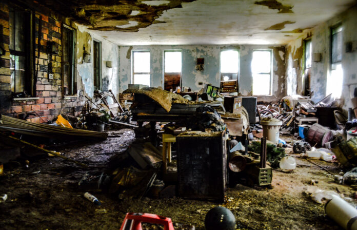 A junky room.