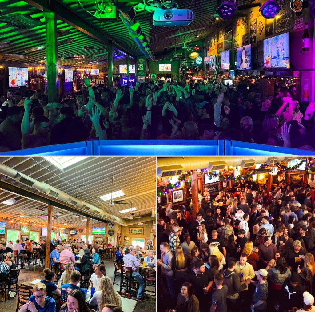 A collage of parties.