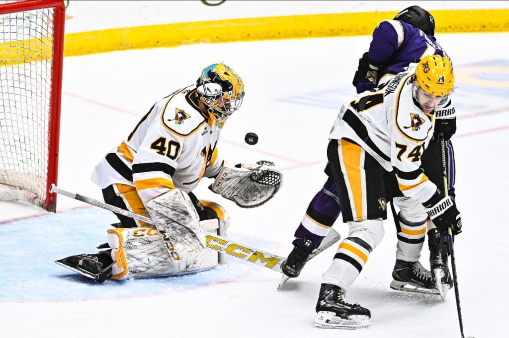 There is the game of hockey.