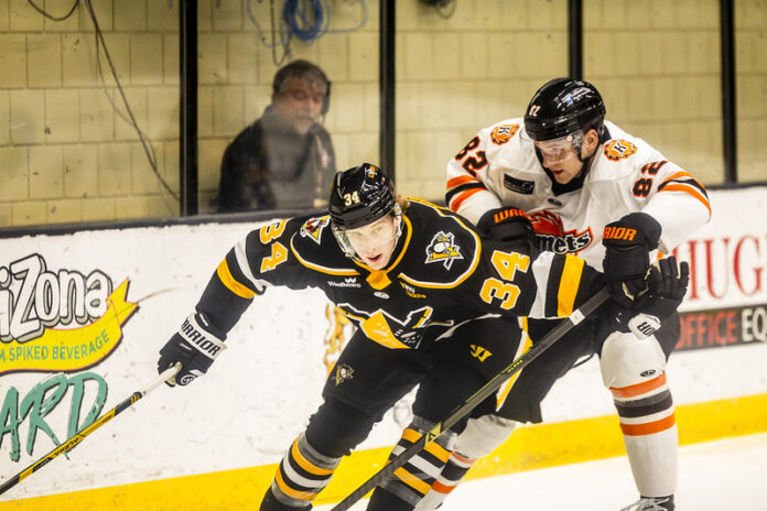 Nailers - loss - 7-2 - 2-25-26 A hockey game.