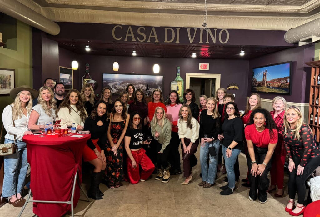 A large group of people.